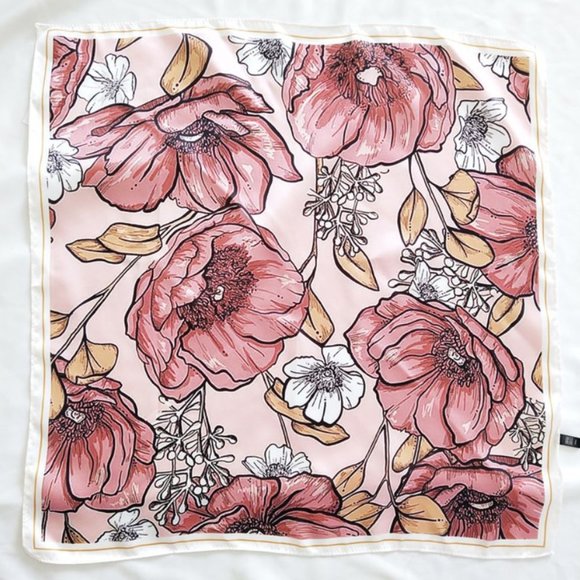 Vintage Accessories - 💕Last One Boho Bohemian Illustration Floral Scarf